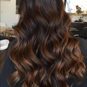 Glam seamless Remy hair halo band 16 “